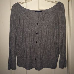 Light, flowy sweater.