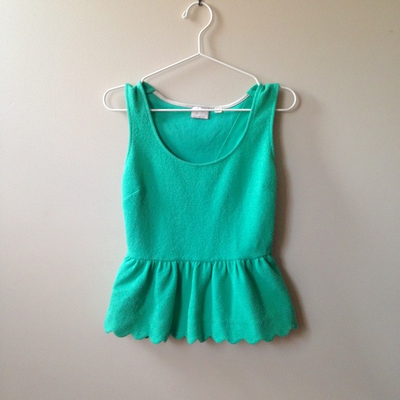 Anthropologie Clovelly Peplum Tank