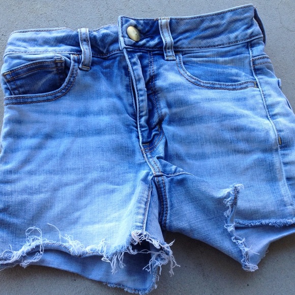 High waisted American eagle jean shorts
