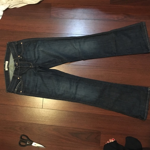 Dark Wash Bootcut Jeans - Picture 2 of 4