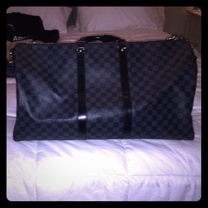 Authentic Graphite Louis Vuitton Travel bag