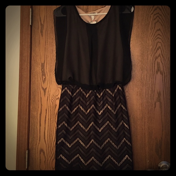 Beautiful dress with chevron skirt