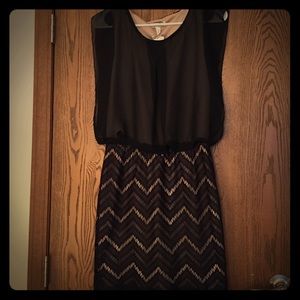 Beautiful dress with chevron skirt