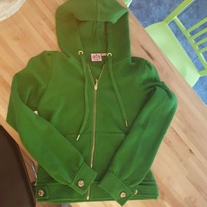 Juicy Couture Green Jacket Coat Size Medium
