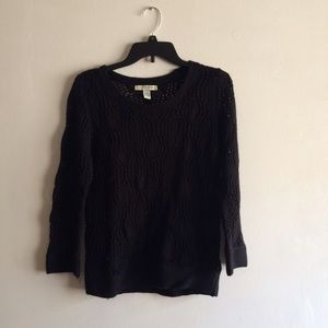 Black knitted sweater