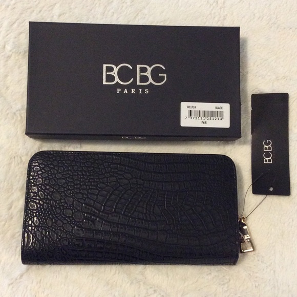 NWT Black Faux-Snakeskin Wallet - Picture 3 of 6