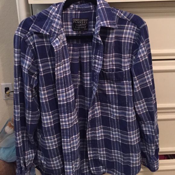 Blue flannel NWOT