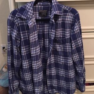 Blue flannel NWOT