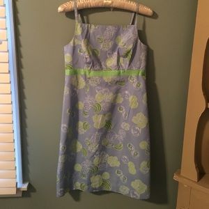 Lilly- Excellent condition Periwinkle bow dress