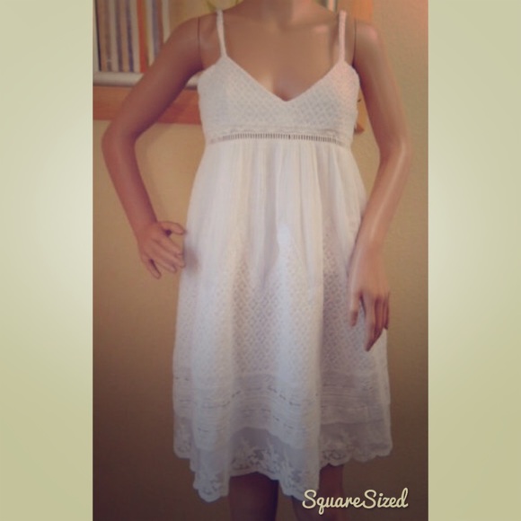 Rachel Roy NWT White Sundress M FLASH SALE