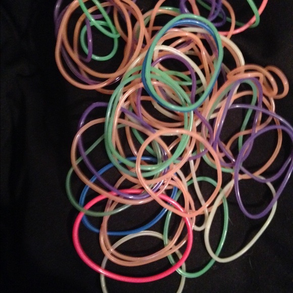 Jewelry - Lot of 55 Neon Jelly Bracelets!