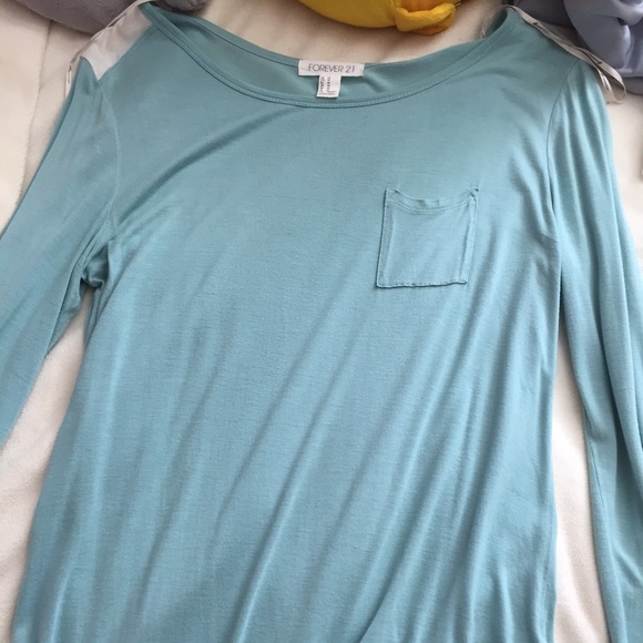 Teal long sleeve shirt