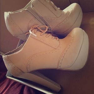 5inch nude booties..used maybeeee twice