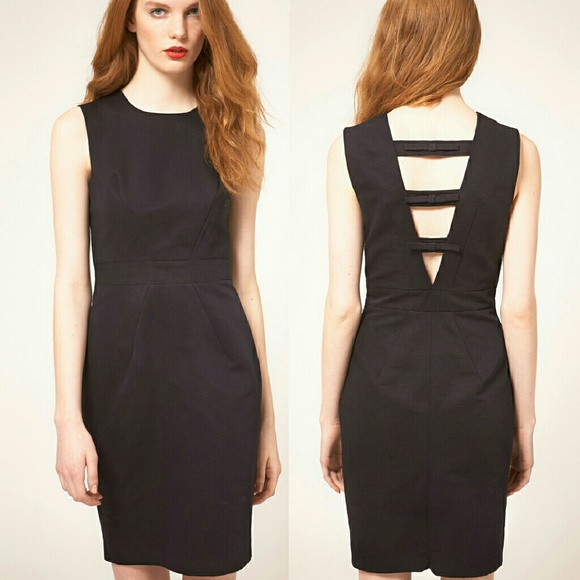 •HP• Whistles Navy Nelly Bow Back Dress - Picture 1 of 4