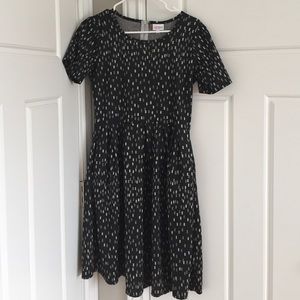 LuLaRoe Black Amelia Dress in Medium