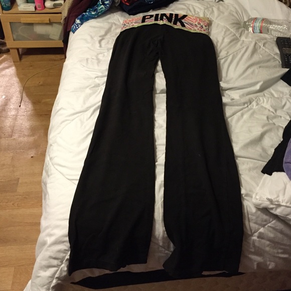 Pink yoga pants