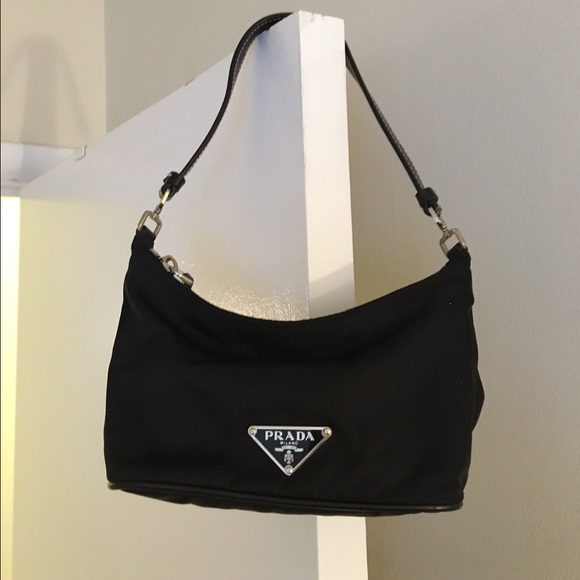 prada nylon small shoulder bag