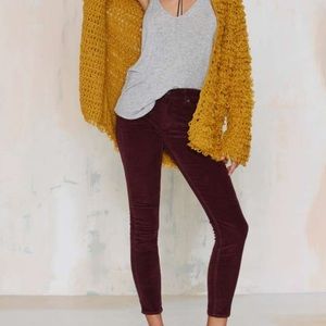 Pistola High Waisted Corduroy Skinnies