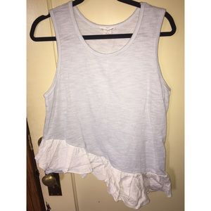 Pale Blue Top with Ruffles