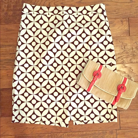 NWOT J. Crew Black and White Mod Pencil Skirt