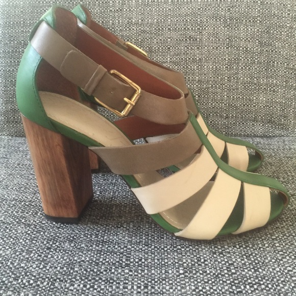 Elizabeth and James wooden heel