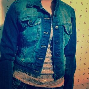 Crop jean jacket