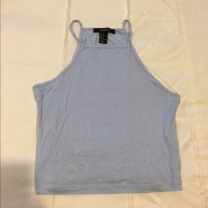 Powder blue crop top