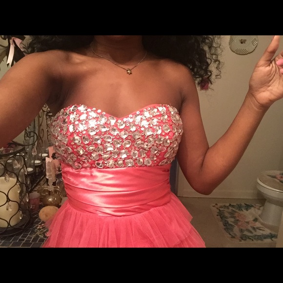 Pink Short Prom Dress - Picture 3 of 4