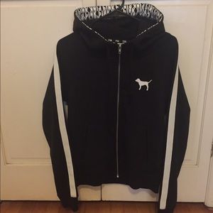Black and White Vs Pink Hoodie