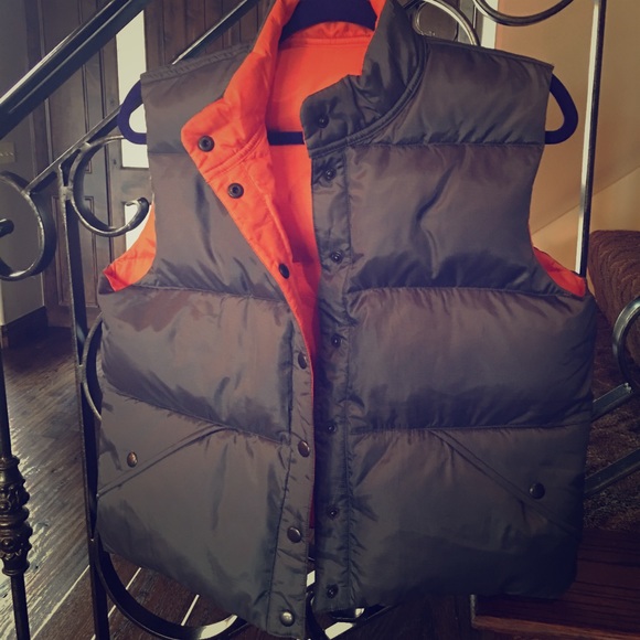 J crew reversible vest in medium.  Like new!!!