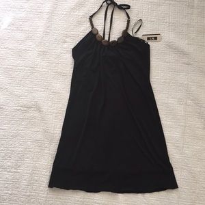 Black halter dress