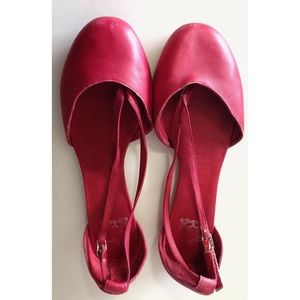 Size 8.5 Jeffrey Campbell Red Strappy Flats