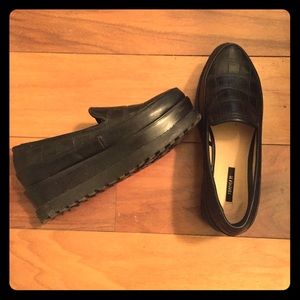 Chunky platform loafers