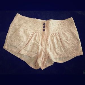 Blush Lace Shorts