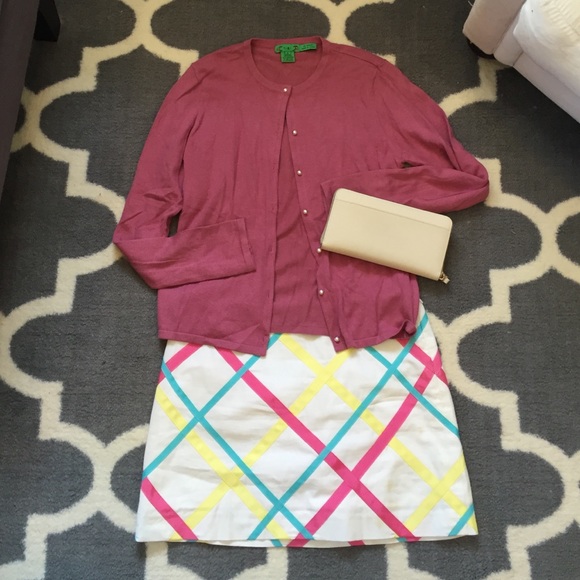 Vintage milly skirt, grosgrain ribbon!