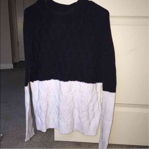 Two color sweater