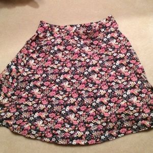 flowered skirt