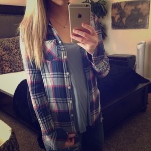 Pink & Blue Flannel