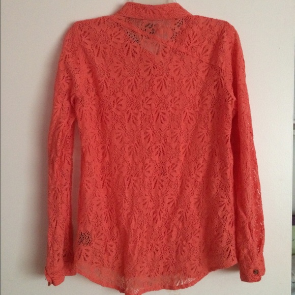 Volcom Lace Button Up Top - image 2