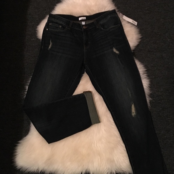 Abound destroyed cropped denim