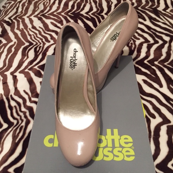 Nude platform heels!