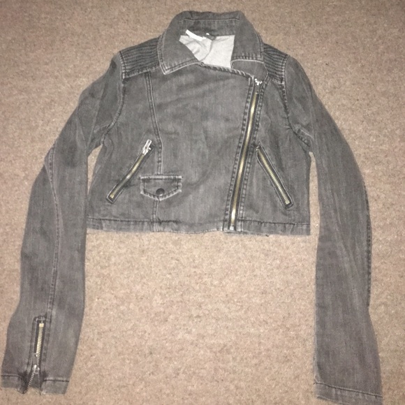 Free People cropped moto jacket