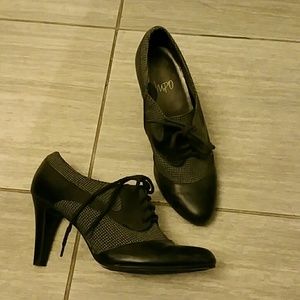 Black lace up bootie