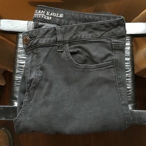 Black American eagle jeggings