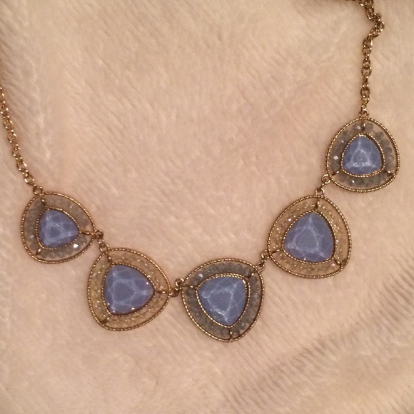 Periwinkle statement necklace