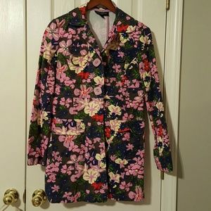 Long floral spring coat-Sold