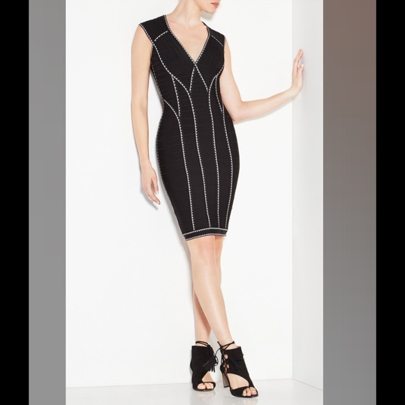 Silvija Geometric Jacquard Dress