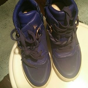 Aldo Blue wedge sneakers