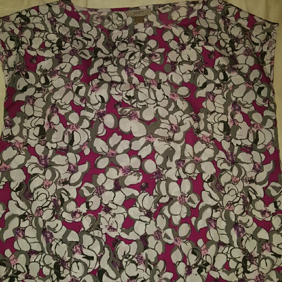 LOFT floral blouse size medium