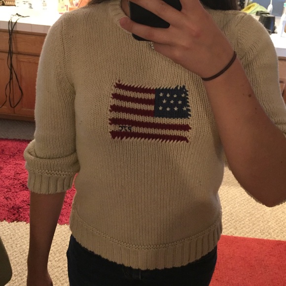 White knit sweater